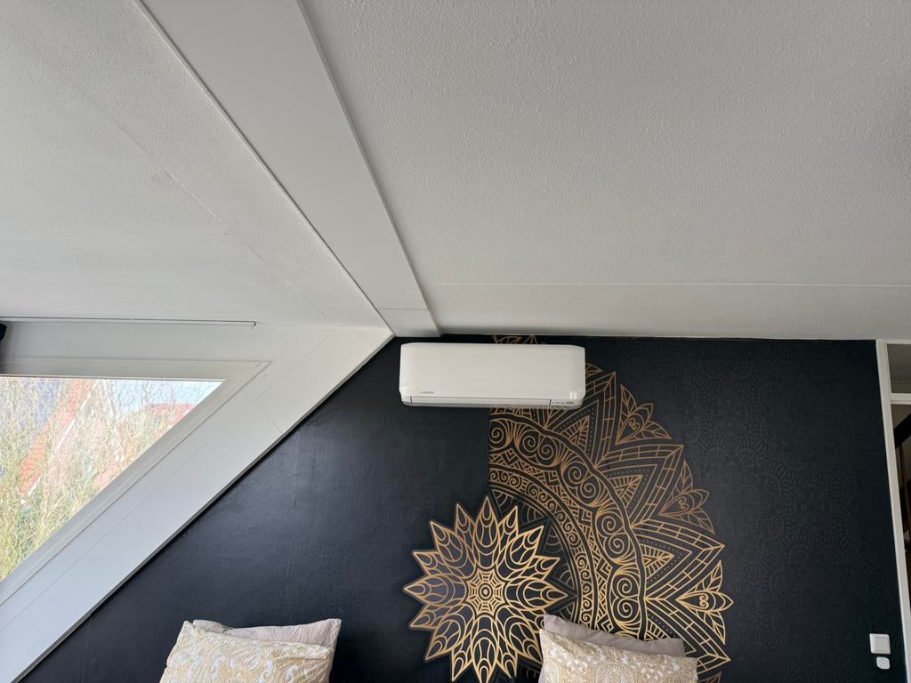Mitsubishi airco inclusief montage direct uit voorraad, Ophalen, Verwarmen, 3 snelheden of meer, Zo goed als nieuw