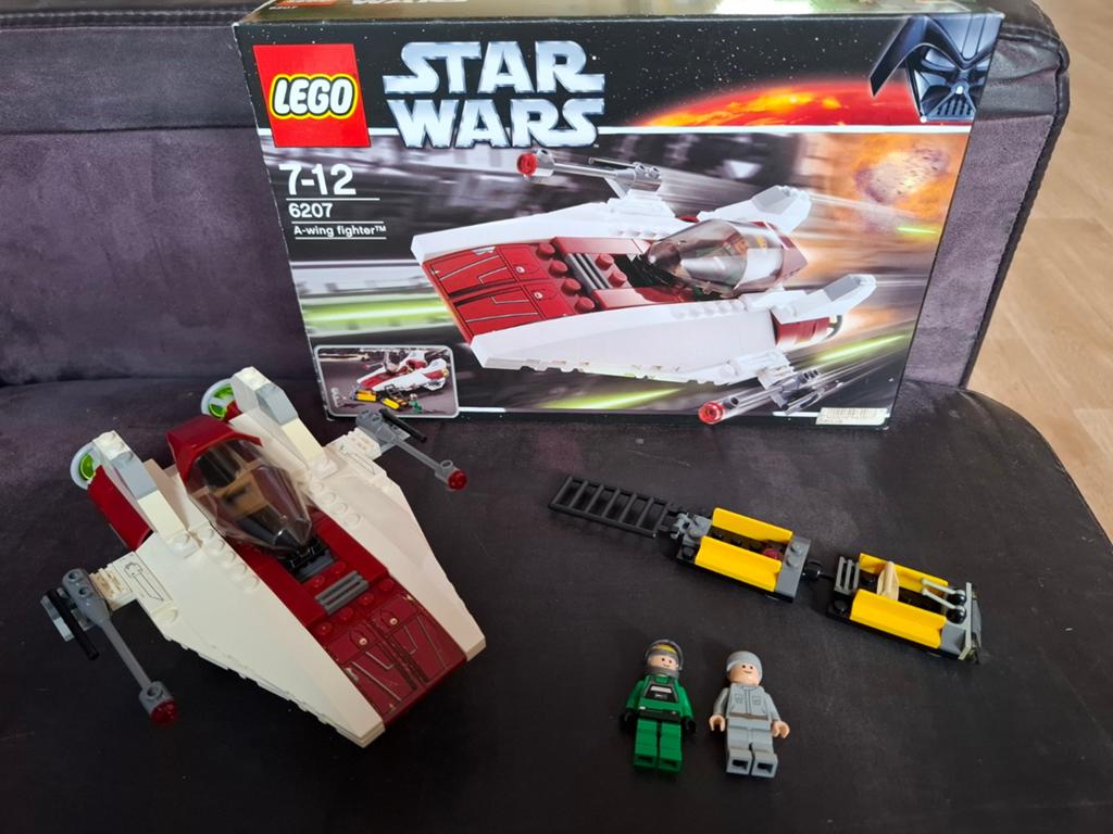 Lego Star Wars 6207 A-wing Fighter with box, Gebruikt, Star Wars, Lego, Ophalen of Verzenden