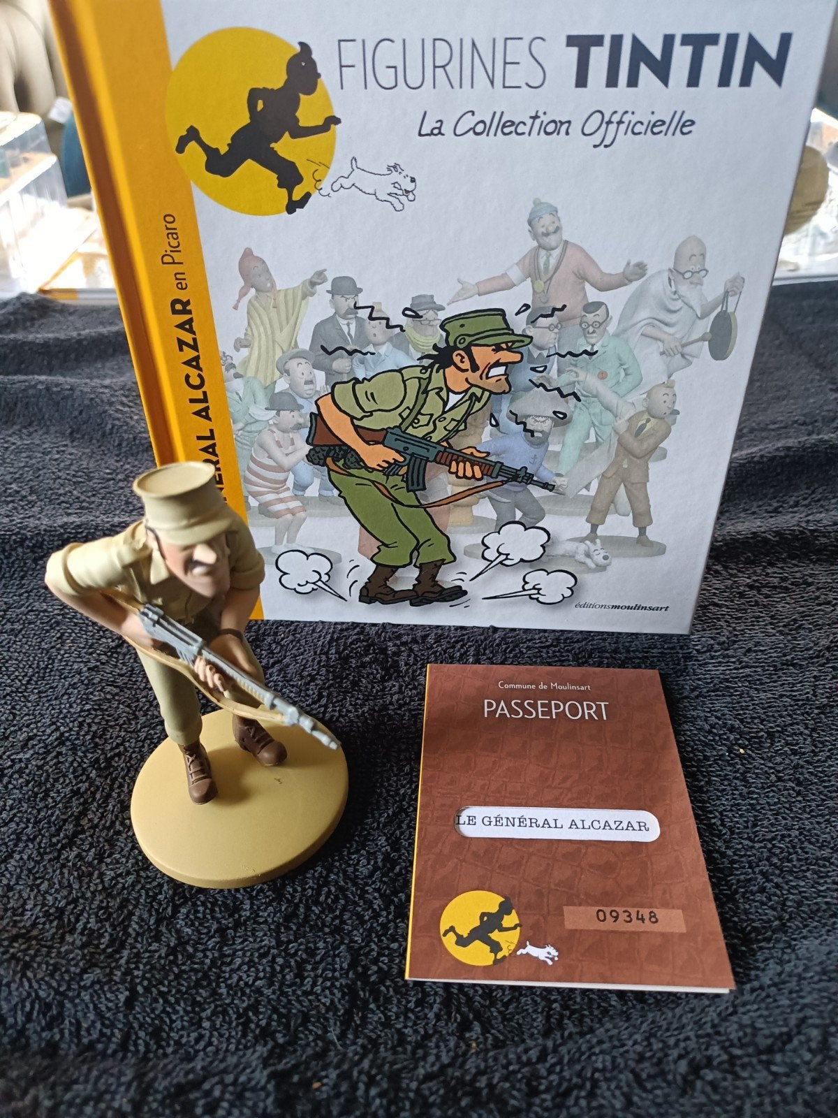 Kuifje Figurine Generaal Alcazar - De Sigaren van de Farao, Ophalen of Verzenden, Zo goed als nieuw