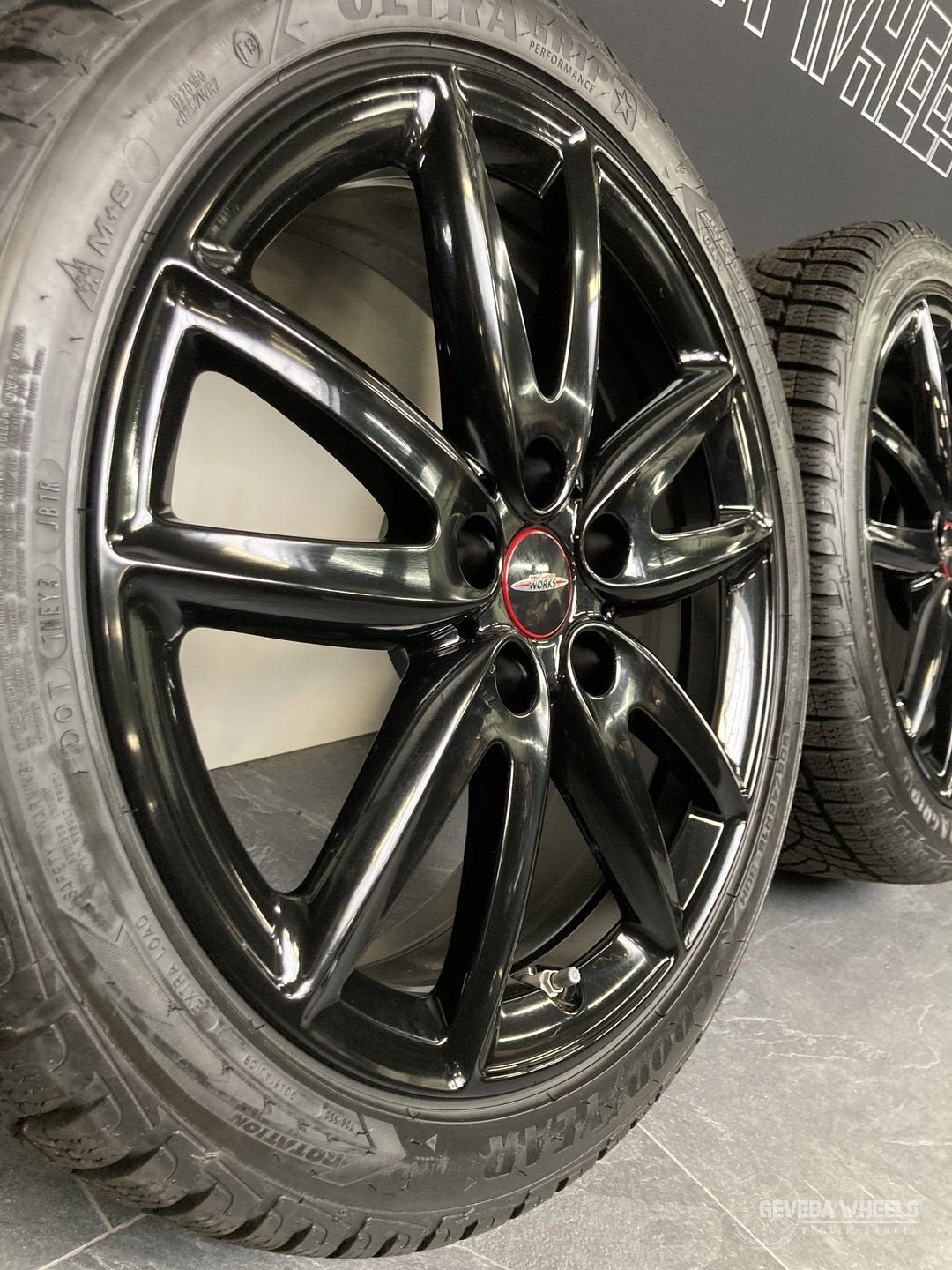 18” originele Mini Clubman F54 JCW velgen + winterbanden, 18 inch, Gebruikt, -, -