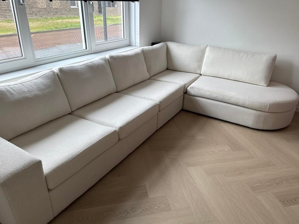 Te Koop, Huis en Inrichting, Banken | Bankstellen, Ophalen, Gebruikt, Hoekbank, 300 cm of meer
