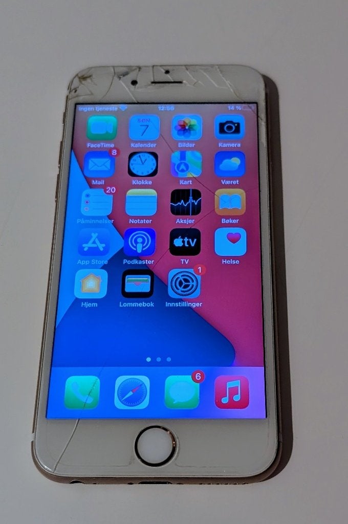 iPhone 6s Rose Gold 16Gb - Scherm kapot, Telecommunicatie, Mobiele telefoons | Apple iPhone, Gebruikt, 16 GB, 65 %, Ophalen of Verzenden