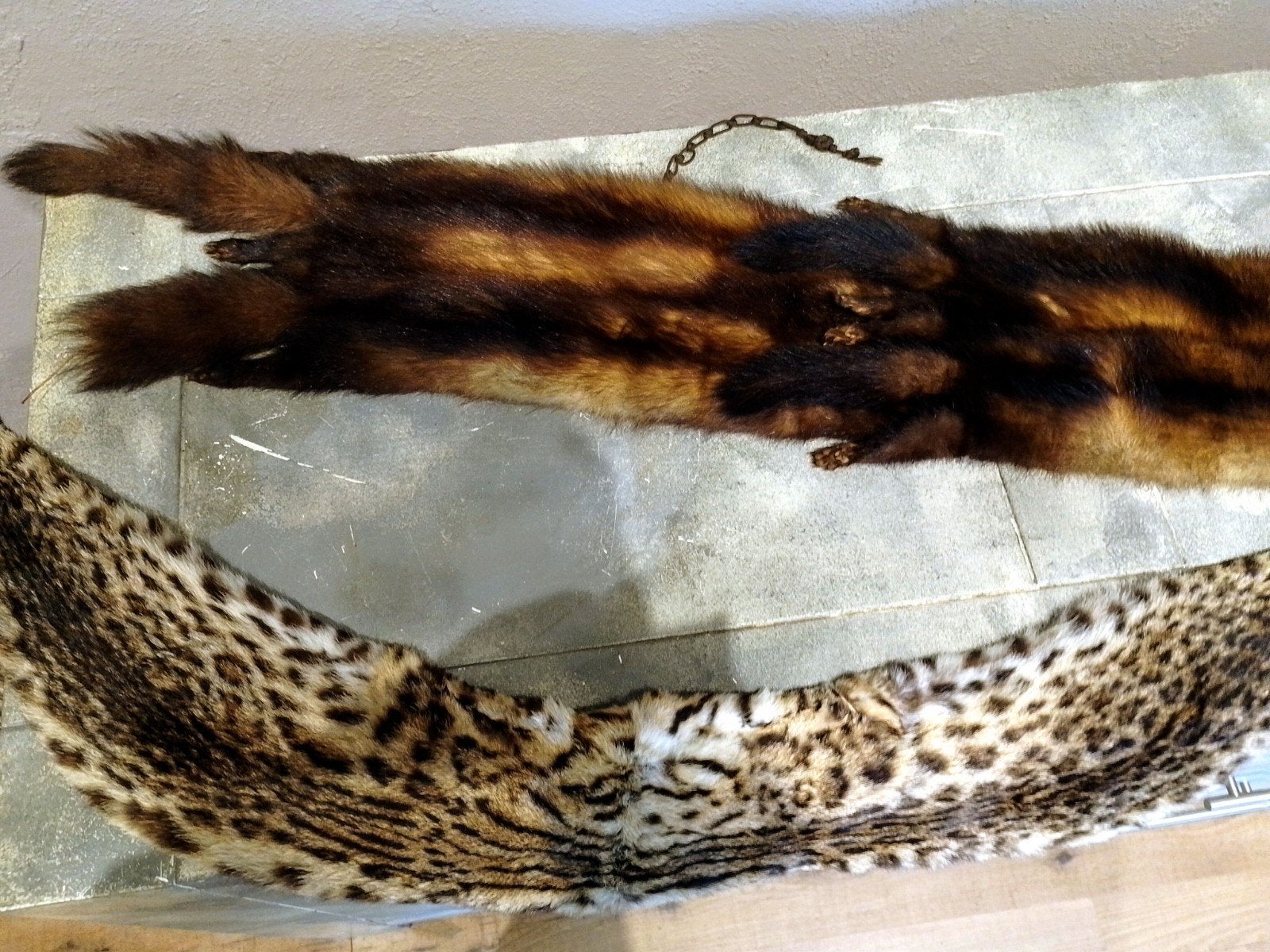 Antieke brocante dieren vachten!, Ophalen of Verzenden