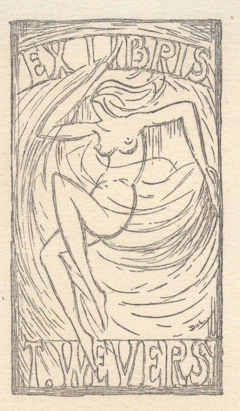1351 Ex Libris Nederland : Dirk van Luijn, 1952, Verzenden