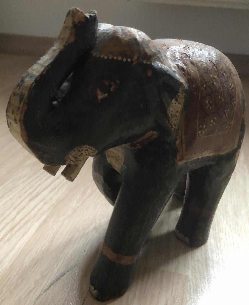 OLIFANT - INDISCHE OLIFANT - ONG. 16 CM HOOG EN 20 CM LANG, Ophalen of Verzenden, Zo goed als nieuw, Dier