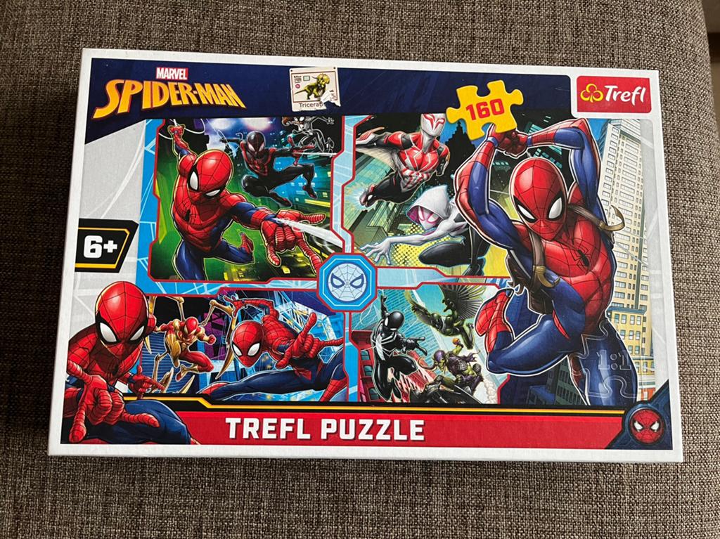 Puzzel Spiderman, Ophalen of Verzenden, Meer dan 50 stukjes, Zo goed als nieuw, 6 jaar of ouder