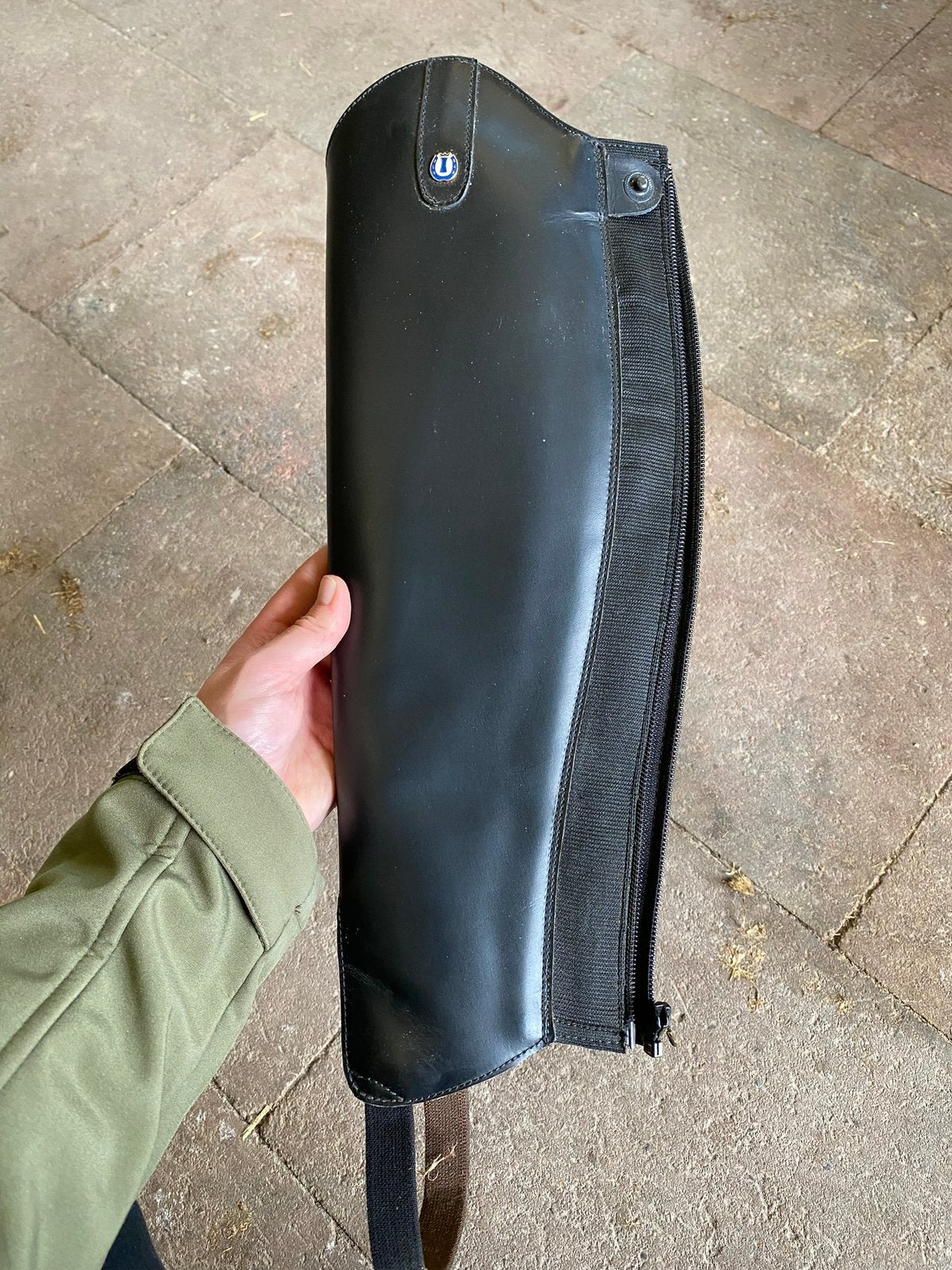 Lederen chaps, Dieren en Toebehoren, Dressuur, Ophalen of Verzenden, Zo goed als nieuw, Imperial Riding