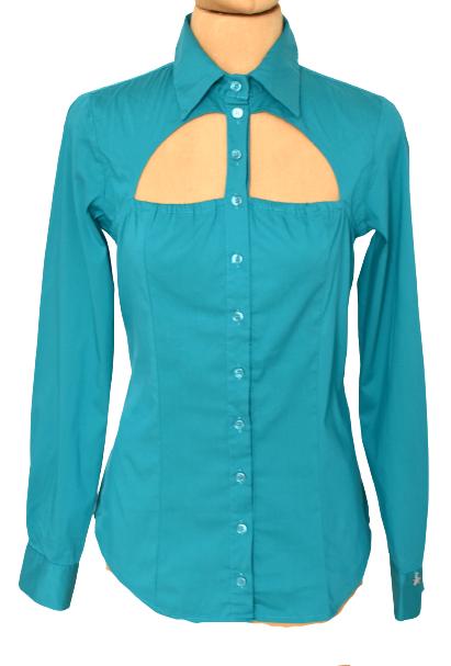 Denny Rose blouse, aqua/groen/teal, Mt. M, Maat 38/40 (M), Denny Rose, Overige kleuren, Verzenden