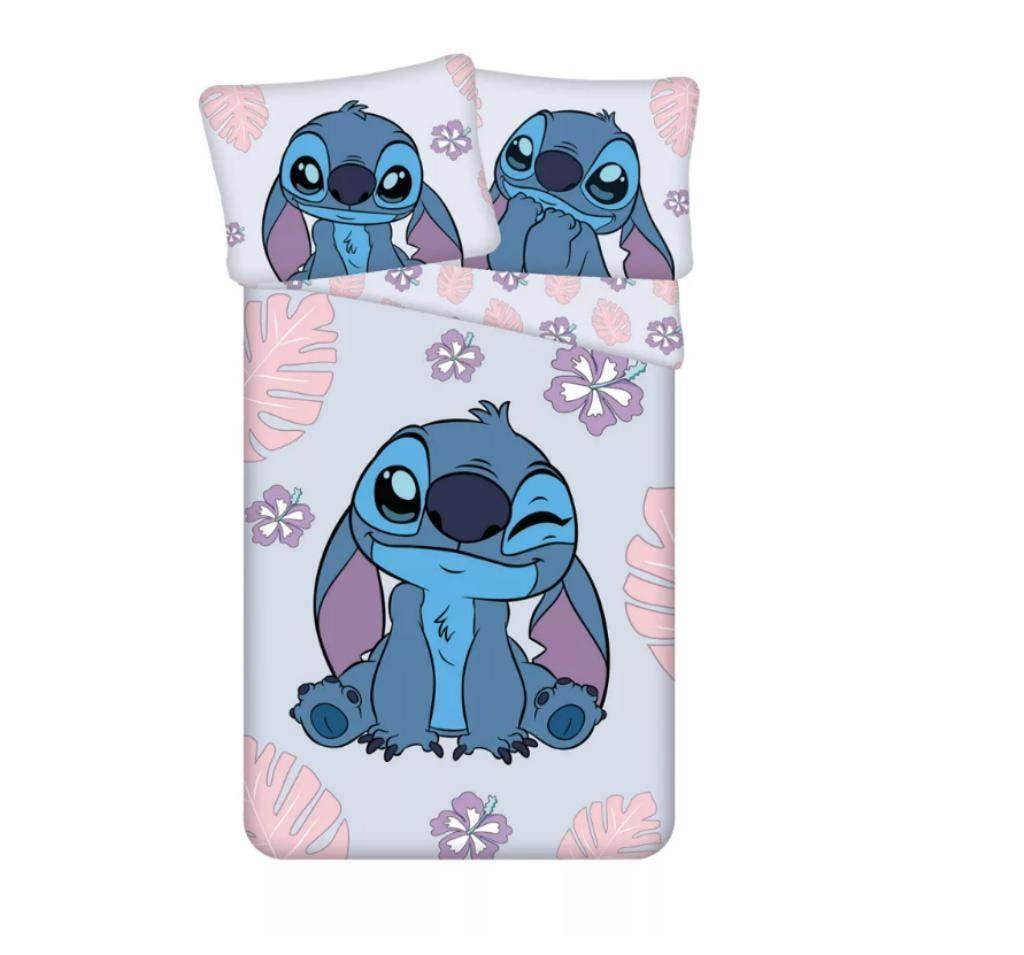 Stitch Dekbedovertrek 140 x 200 cm - Katoen - Disney, Kinderen en Baby's, Kinderkamer | Beddengoed, Overige kleuren, Meisje, Dekbedovertrek