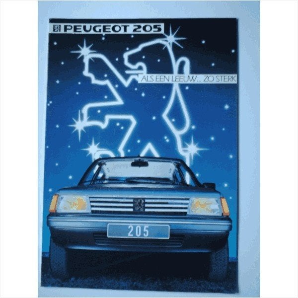 Peugeot 205 Brochure 1984 #2 Nederlands, Boeken, Auto's | Folders en Tijdschriften, Ophalen of Verzenden, Gelezen, Peugeot
