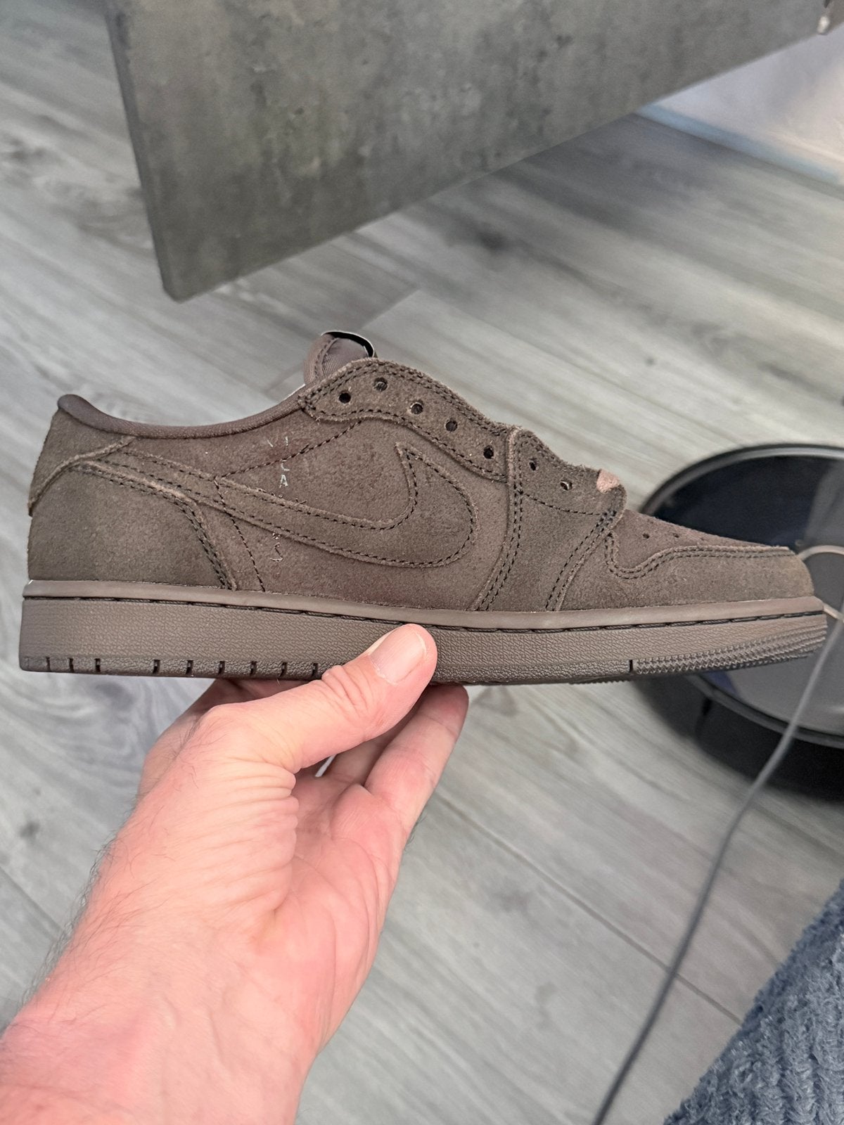 Originele nike air jordan 1 low og sp x travis scot, Kleding | Heren, Schoenen, Ophalen of Verzenden, Nieuw