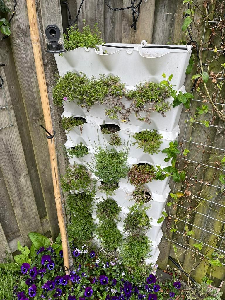 minigarden verticale tuin set plantenbakken pot, Ophalen, Kunststof, Gebruikt, 60 cm of meer