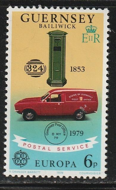 Verenigd Europa 1979 - Guernsey - Oude brievenbus, Ophalen, Postfris, Overige thema's