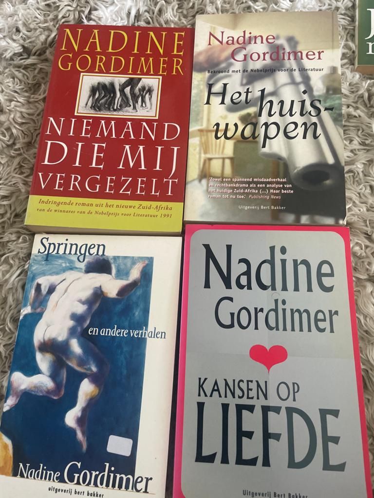 4 boeken van Nadine Gordimer - Nobelprijswinnares, Ophalen of Verzenden, Gelezen, Wereld overig