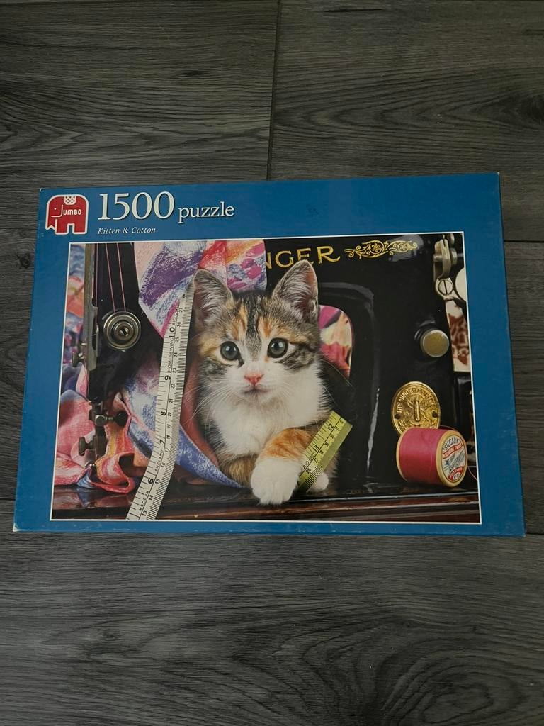 Katten puzzel jumbo compleet, Verzenden, 500 t/m 1500 stukjes, Zo goed als nieuw