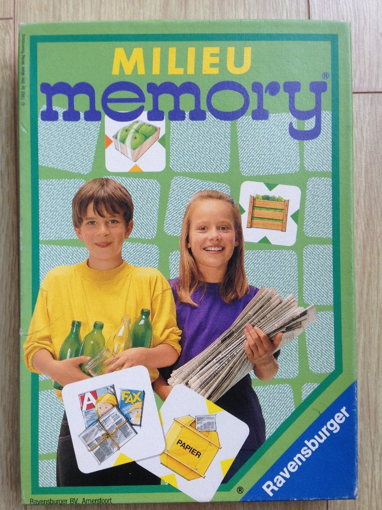💚MILIEU MEMORY van Ravensburger uit 1993., Drie of vier spelers, Ophalen of Verzenden, Gebruikt, Ravensburger