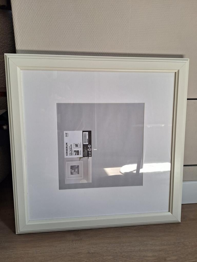 IKEA VIRSERUM fotolijst 50x50 cm, wit, Ophalen, Zo goed als nieuw