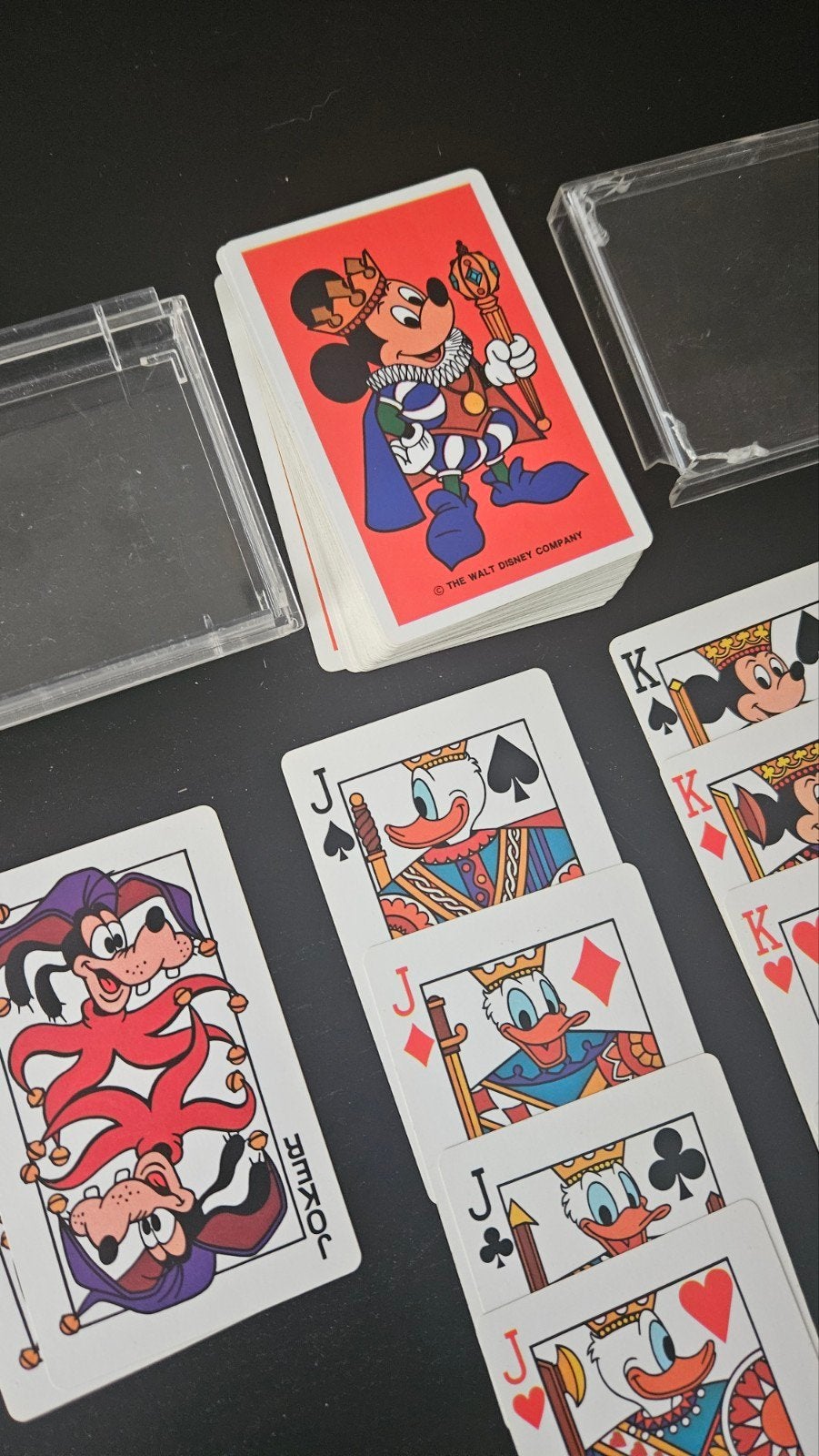 Vintage Disney speelkaarten - Mickey Mouse & Donald Duck, Ophalen of Verzenden, Gebruikt