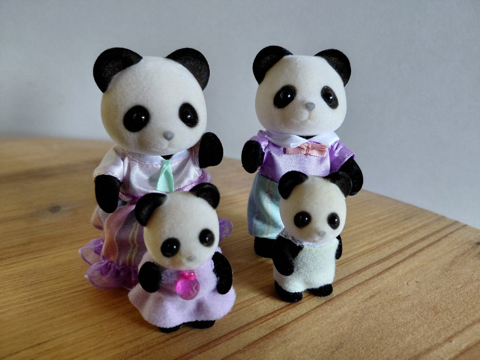 Sylvanian Families pandaberen familie compleet, Ophalen of Verzenden, Zo goed als nieuw