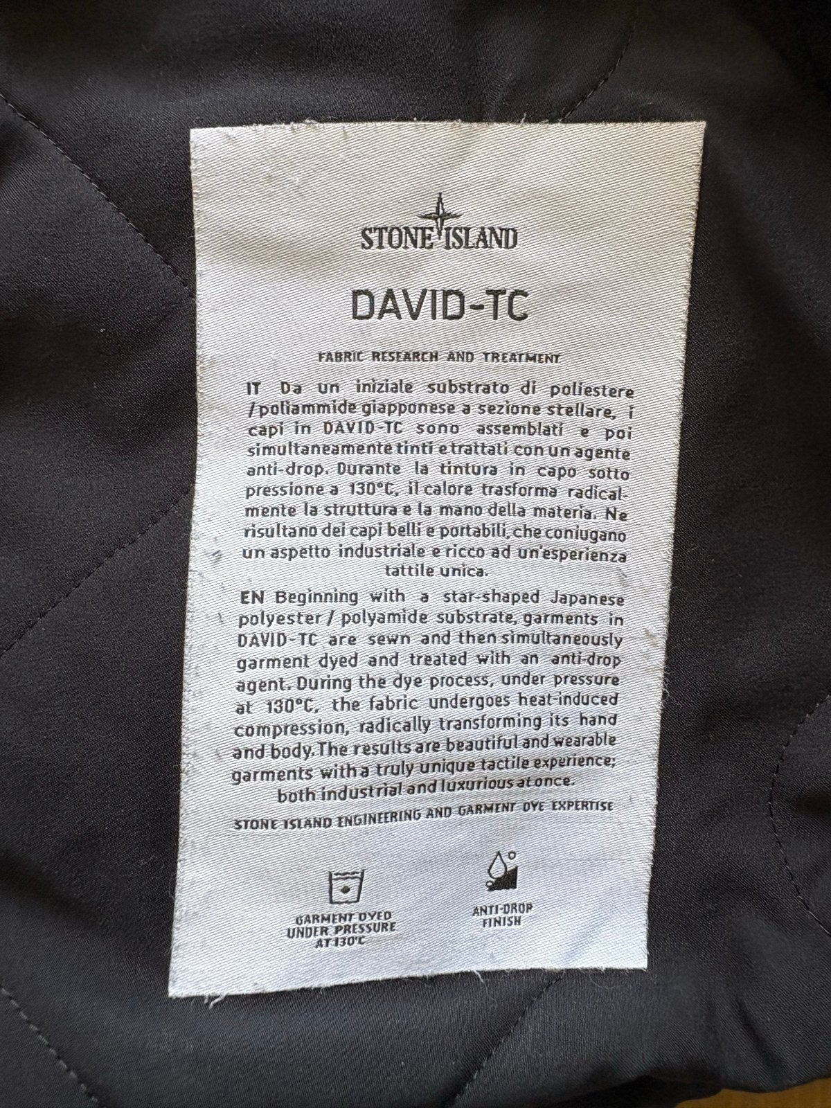 Stone Island David-TC Jas - Maat XL, Kleding | Heren, Jassen | Winter, Ophalen, Gedragen, Maat 56/58 (XL), Blauw