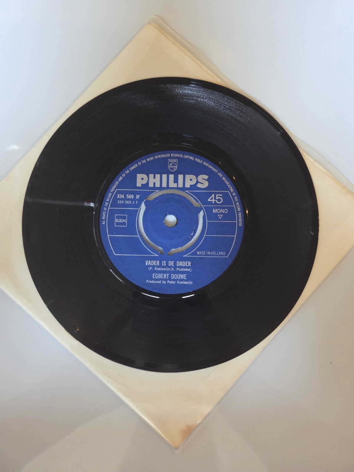 Egbert Douwe - Vader is de dader, Ophalen of Verzenden, Gebruikt, 7 inch, Nederlandstalig