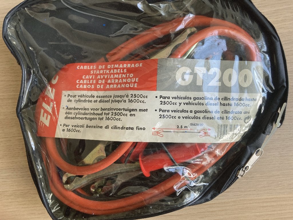 Startkabels GT200 - 2,5m - Benzine/Diesel tot 2500/cc NIEUW, Ophalen of Verzenden, Nieuw