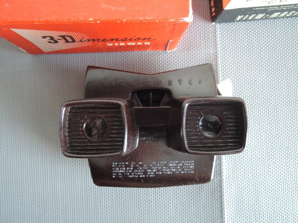 Bruine bakelieten 3-D viewmaster in heel goede staat, Ophalen of Verzenden, Zo goed als nieuw