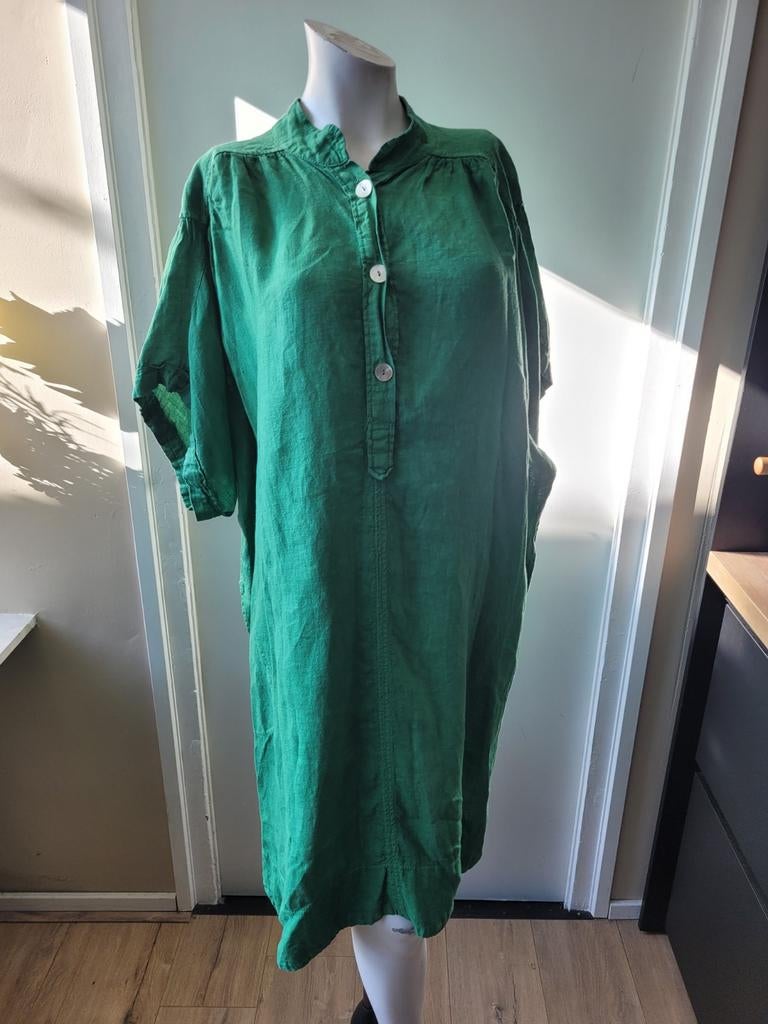 Super leuke groene By-Bar jurk maat L, By bar, Maat 42/44 (L), Ophalen of Verzenden, Zo goed als nieuw