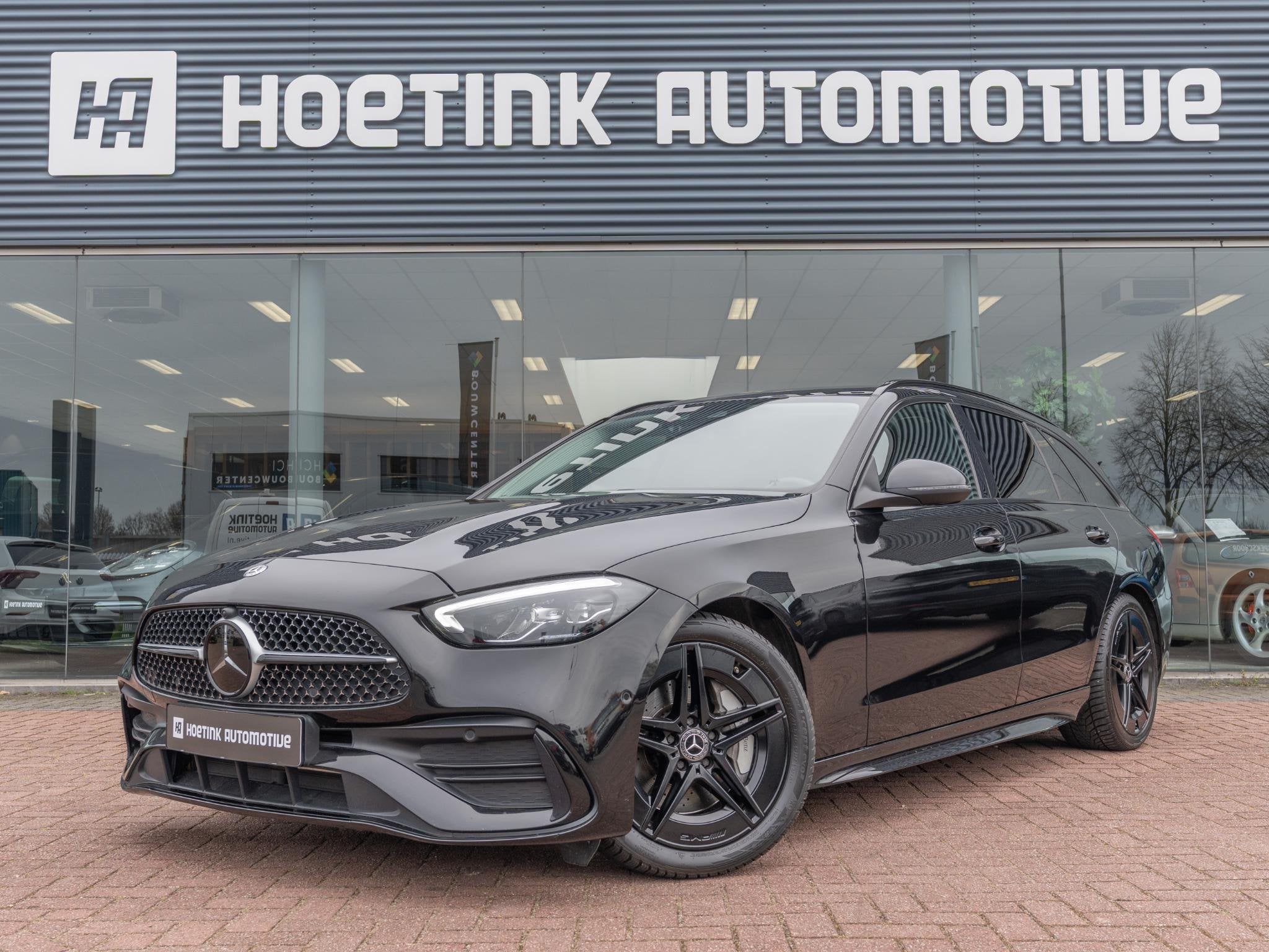 Mercedes-Benz C-Klasse 220 d AMG Line | Ambiente | Stoelverw, Auto's, Gebruikt, Zwart, Leder en Stof, Zwart