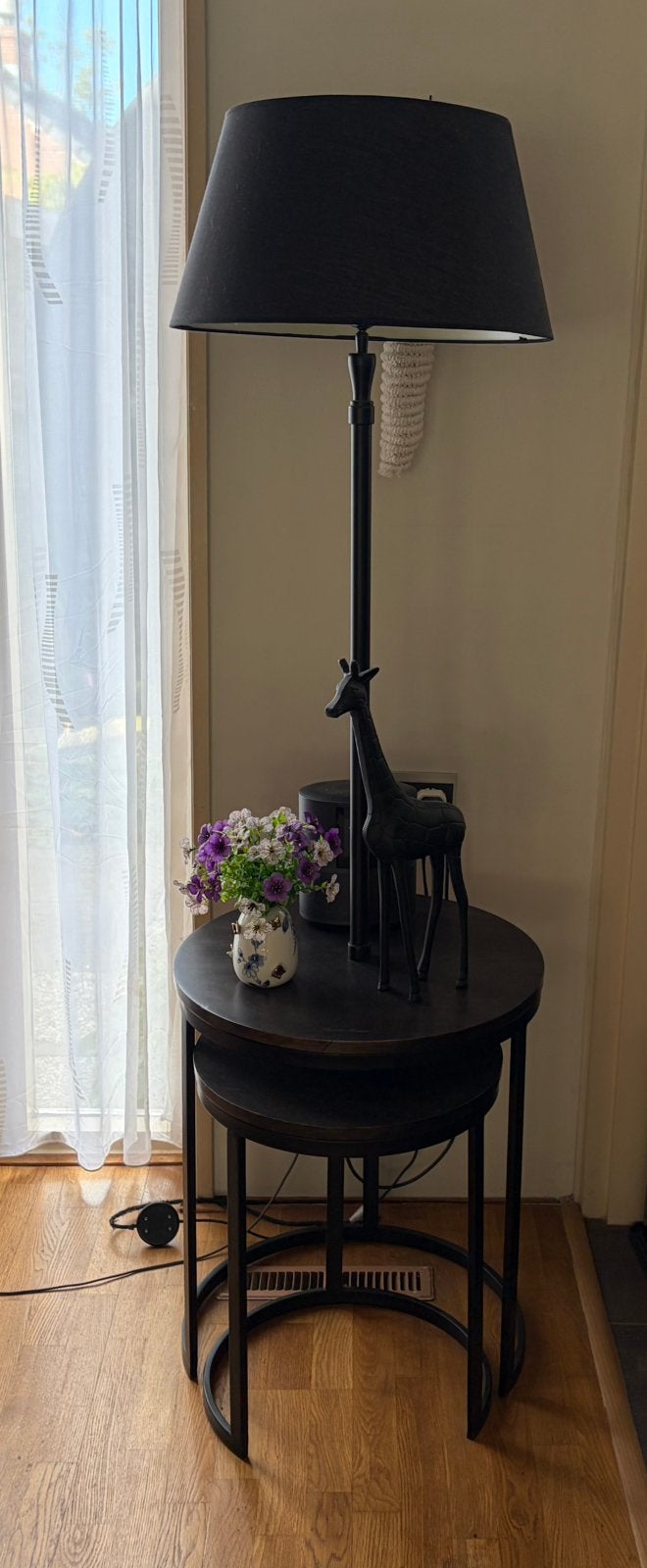 Vloerlamp met tafeltjes Riviera Maison, Ophalen, Zo goed als nieuw, 150 tot 200 cm