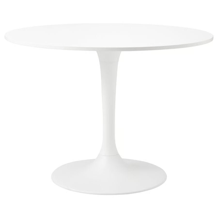 Ikea Docksta ronde tafel, Huis en Inrichting, Ophalen, Zo goed als nieuw
