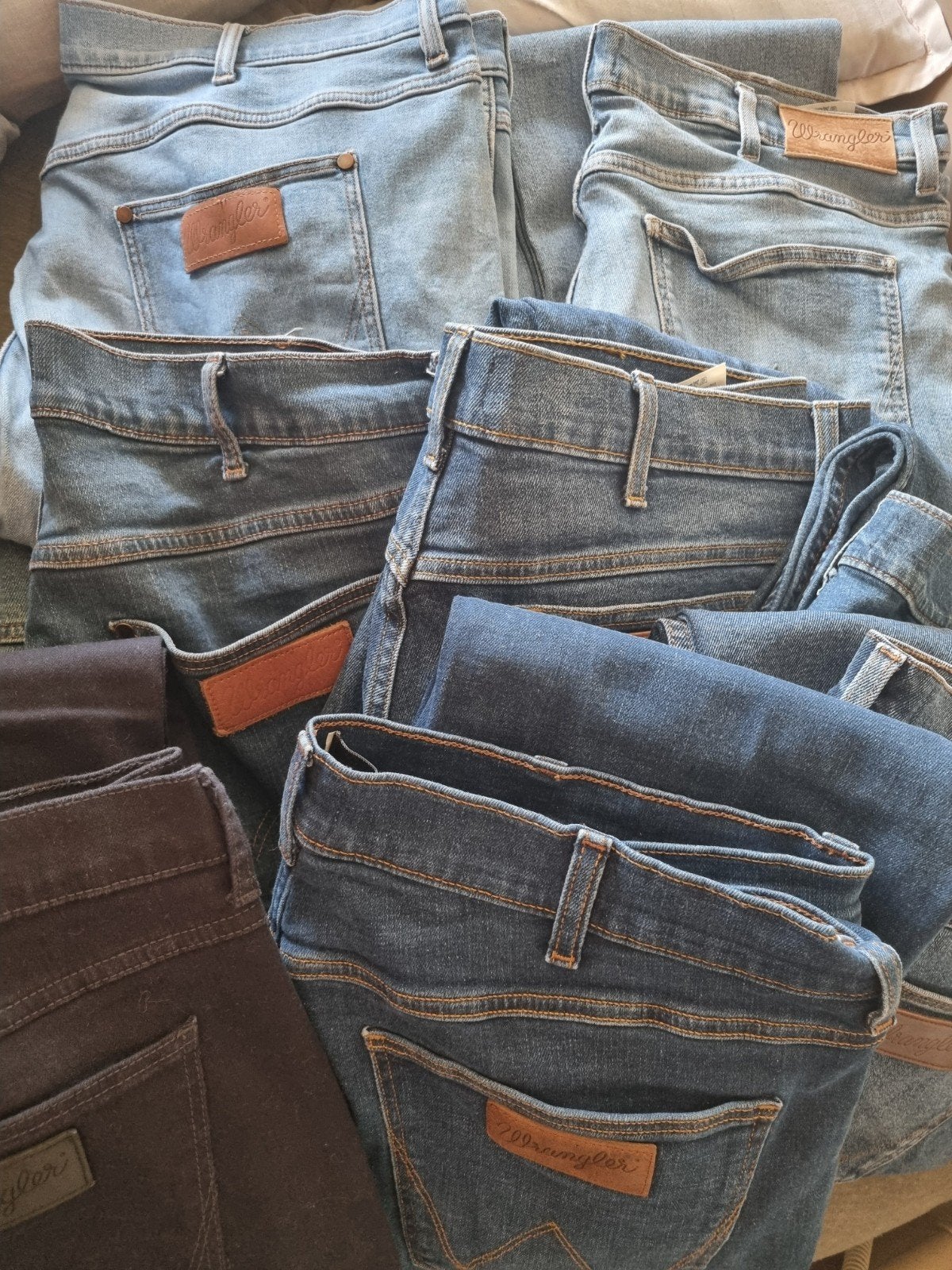 Wrangler Jeans - W38 L34 - Zo goed als nieuw, W36 - W38 (confectie 52/54), Blauw, Wrangler, Ophalen of Verzenden