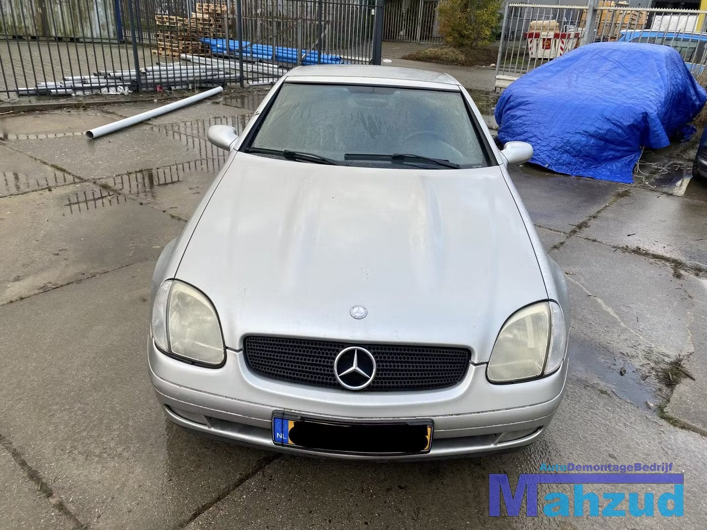 MERCEDES SLK R170 ZILVER 744 Motorkap 1996-2004, Gebruikt, Mercedes-Benz AG, Mercedes-Benz, Ophalen of Verzenden