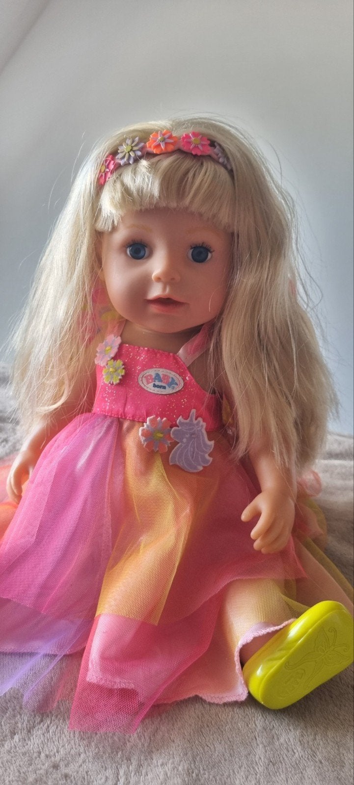 baby born grote zus pop, Ophalen of Verzenden, Zo goed als nieuw, Babypop