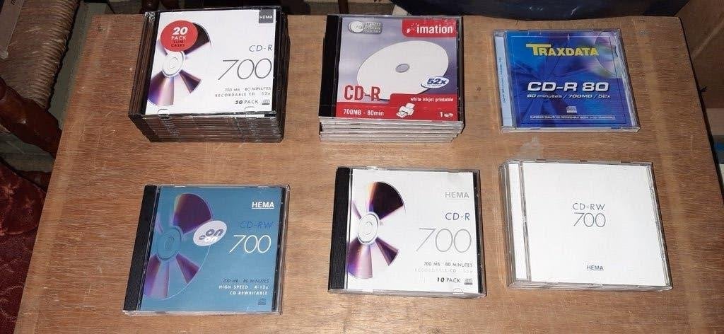 Diverse CD-R en CD-RW schijven - Nieuw en gebruikt, Computers en Software, Beschrijfbare discs, Herschrijfbaar, Cd, Nieuw, Ophalen of Verzenden