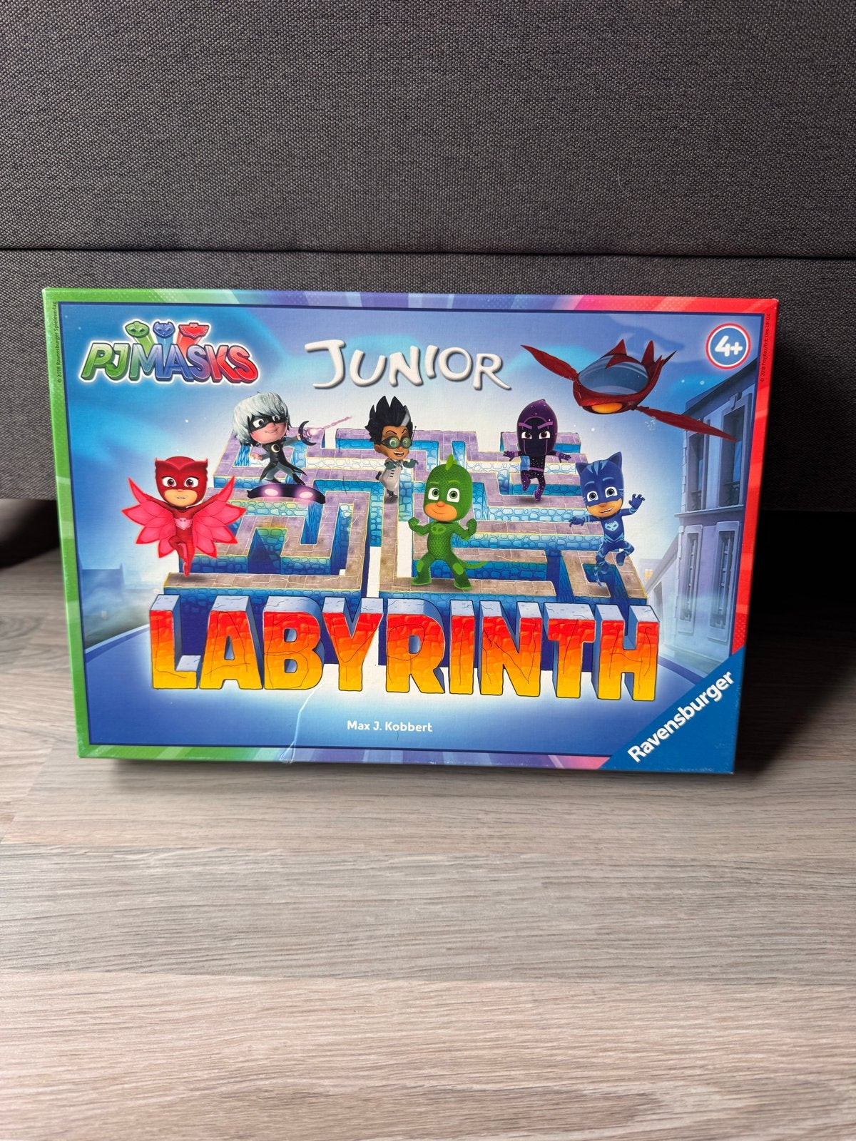 PJ Masks Junior Labyrinth Bordspel Ravensburger, Een of twee spelers, Ophalen, Zo goed als nieuw