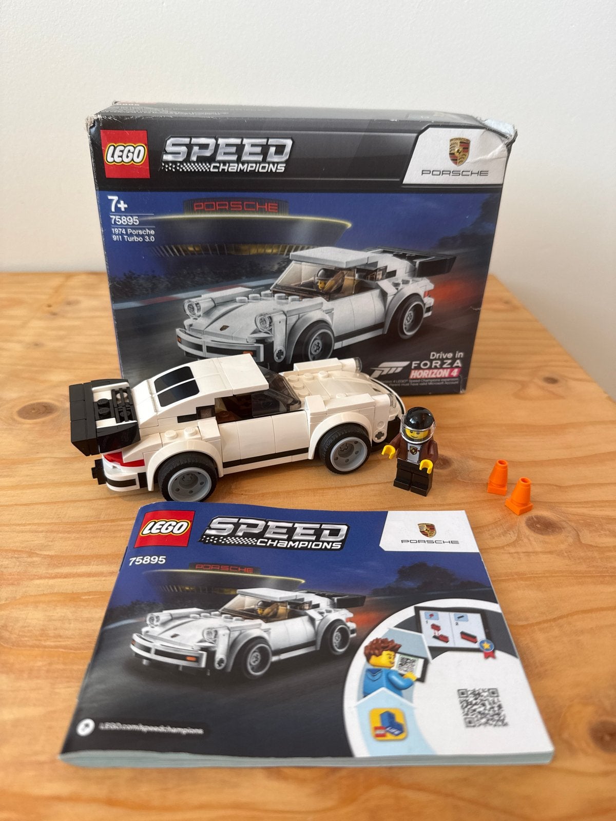 Compleet: LEGO Speed Champions 75895 Porsche 911 Turbo 3.0, Ophalen, Gebruikt