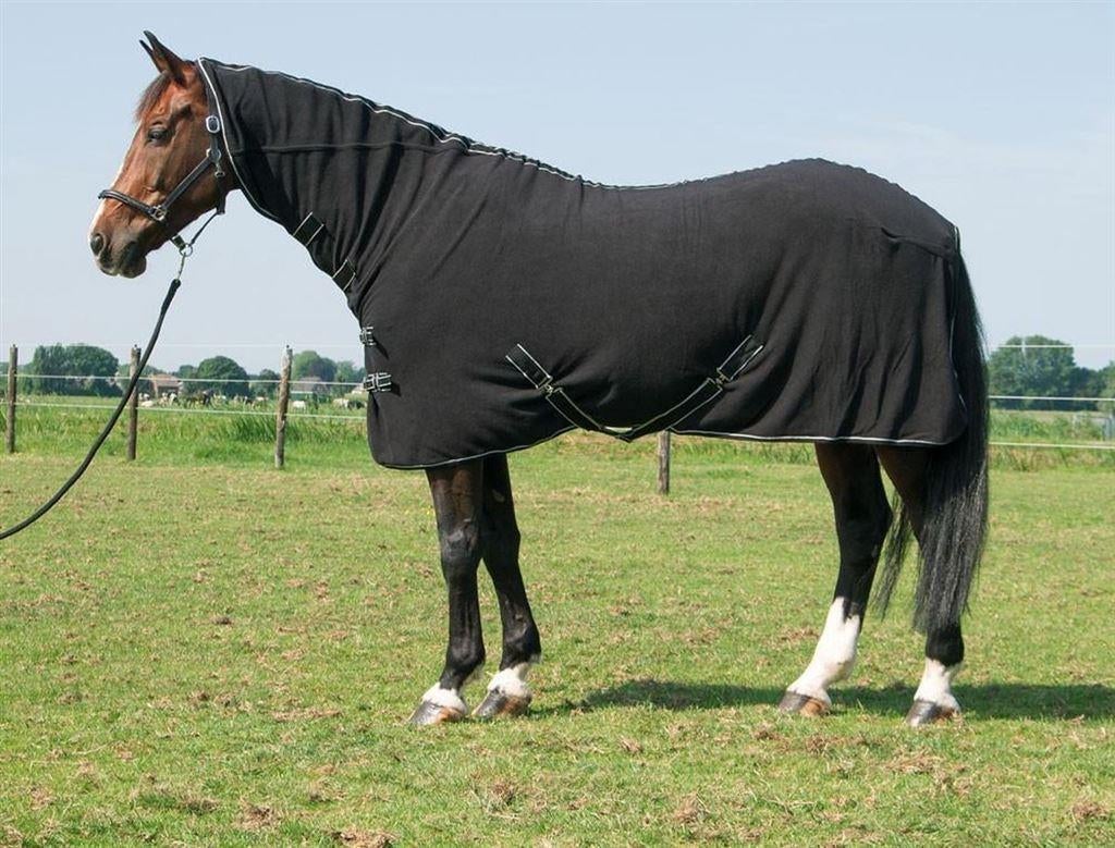 Harry's Horse Fleecedeken Deluxe met hals 150/195cm Zwart, Ophalen of Verzenden, Nieuw, Deken