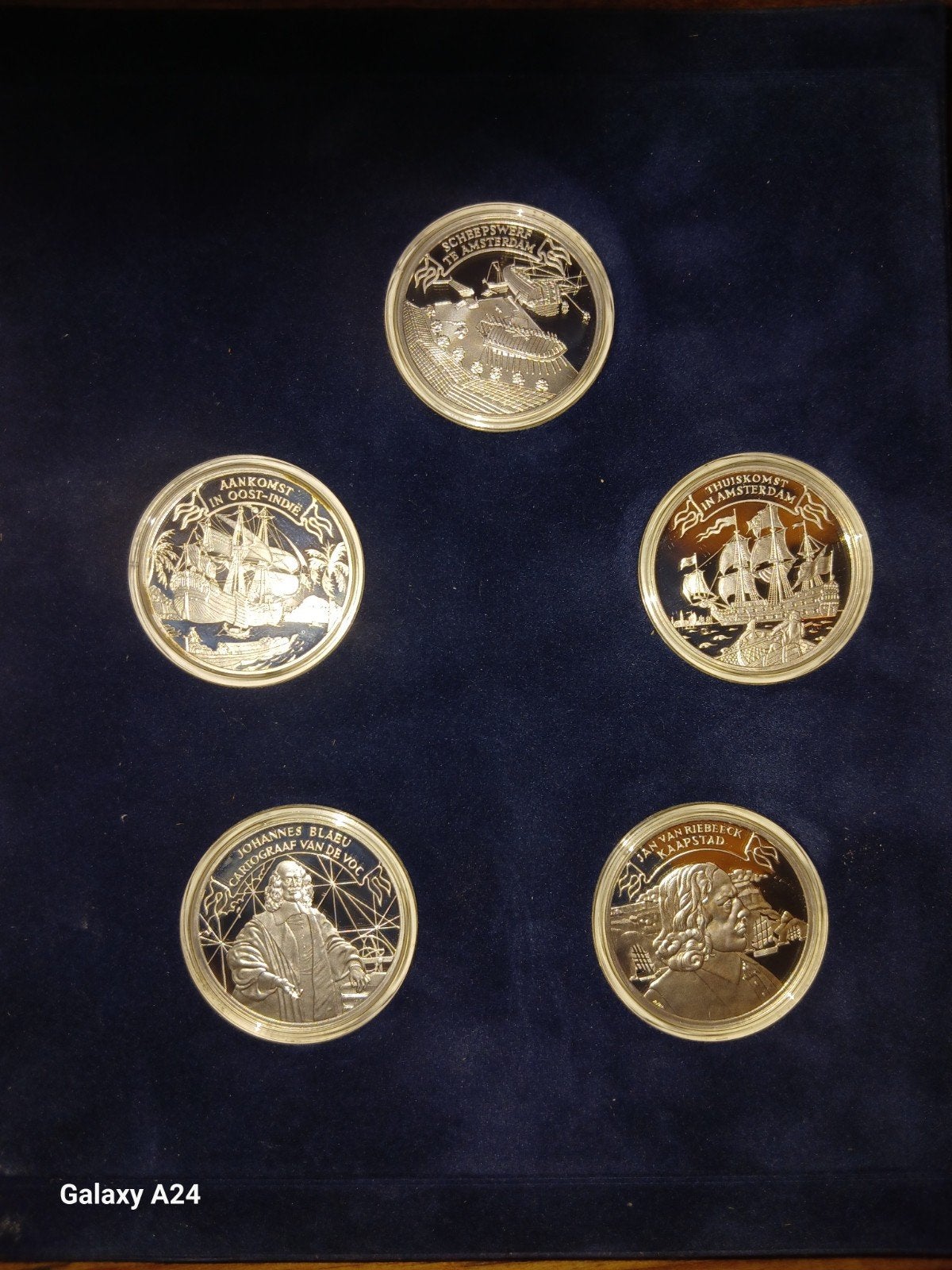 Zilveren VOC Daalders Speciale Uitgave 1996 - Set van 5, Ophalen of Verzenden