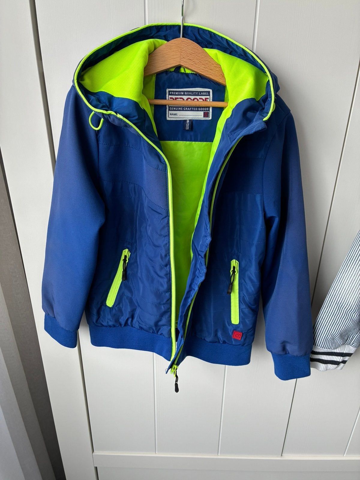 Red Code jas zomerjas maat 128/134 kleur blauw, Ophalen of Verzenden, Zo goed als nieuw, Jongen, Jas