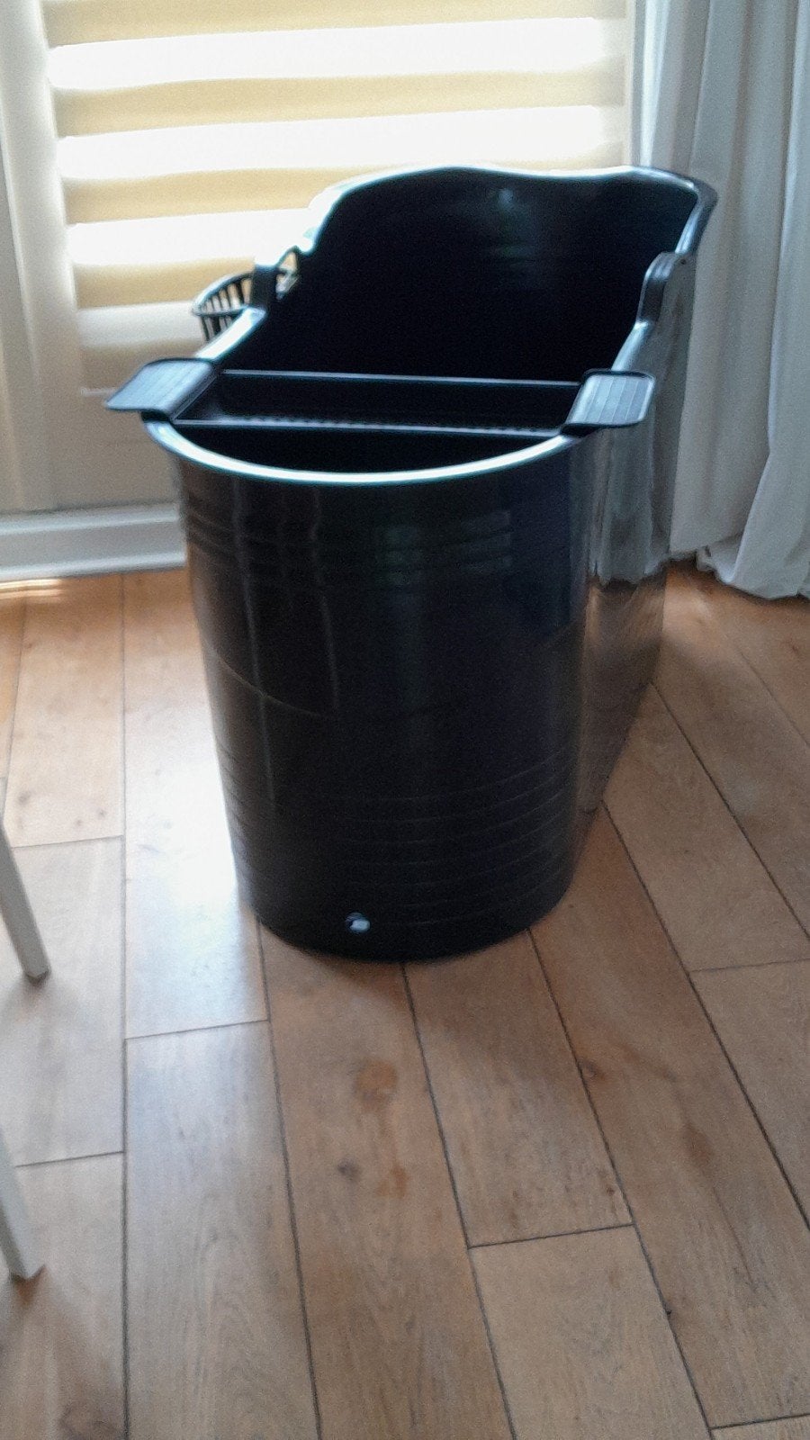 Bath Bucket XL met badplankje, afdekhoes, mandje en afvoersl, Ophalen, Gebruikt, Zwart, Overige typen
