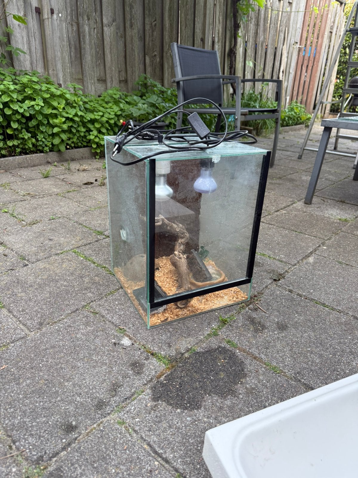 Aquarium voor slangen, Ophalen, Zo goed als nieuw
