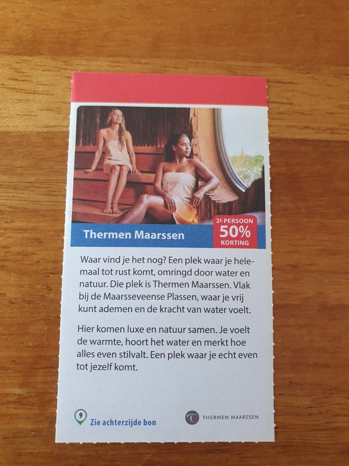 Thermen Maarssen, sauna bon, Twee personen, Kortingsbon, Spa of Sauna
