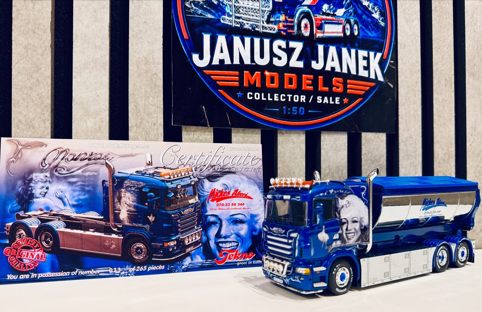 Scania S-serie Mickes Åkeri kipper Tekno 1:50, Verzenden, Nieuw, Bus of Vrachtwagen, Tekno