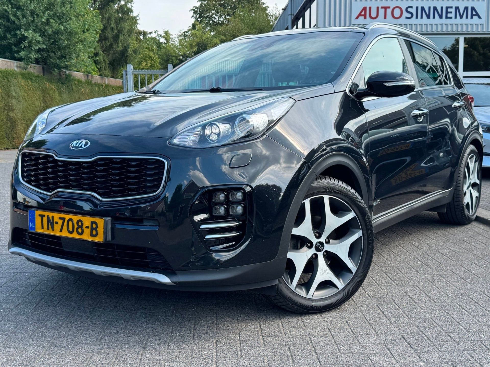 Kia Sportage 1.6 T-GDI 4WD GT-Line PlusLine | Trekhaak | All, Auto's, Dealer onderhouden, Gebruikt, 4 cilinders, Zwart