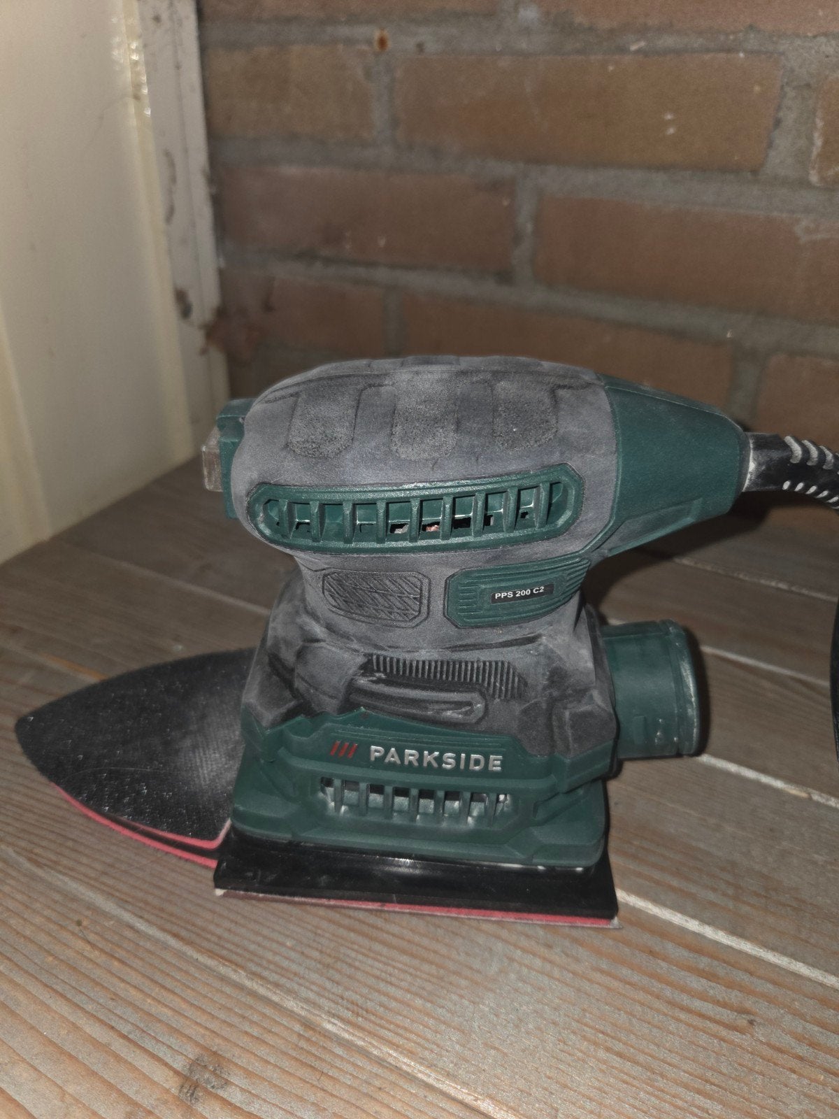 parkside schuurmachine, Ophalen of Verzenden, Zo goed als nieuw, Minder dan 600 watt, Vlakschuurmachine