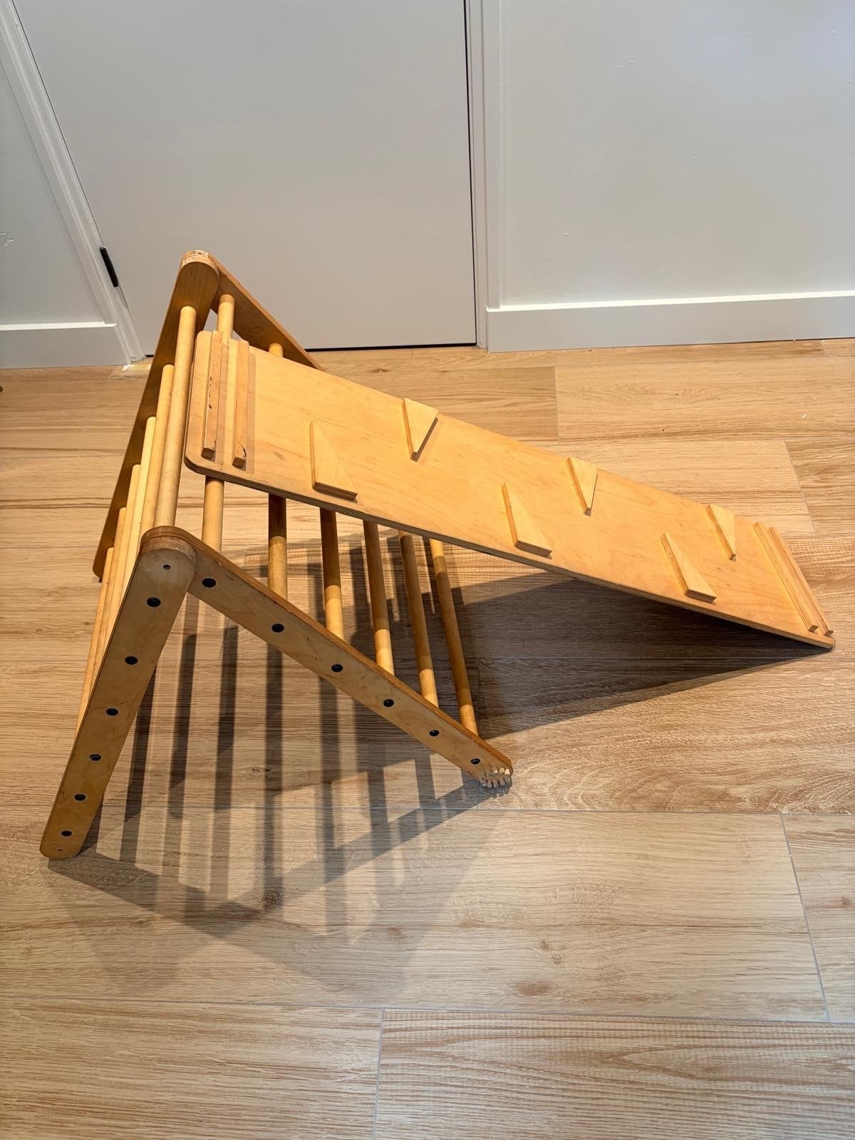 Houten klimrek met glijbaan, Kinderen en Baby's, Ophalen, Gebruikt, Glijbaan