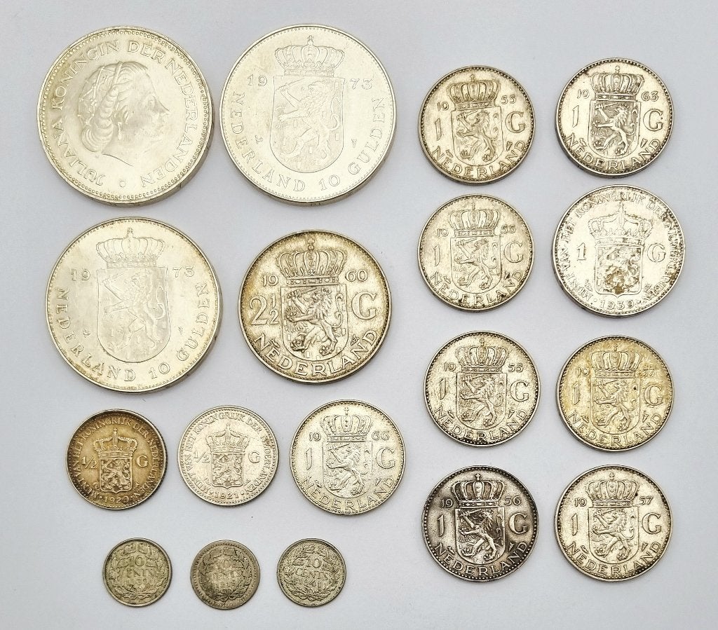 1247. Zilveren munten, 20e eeuw, Ophalen, Zilver