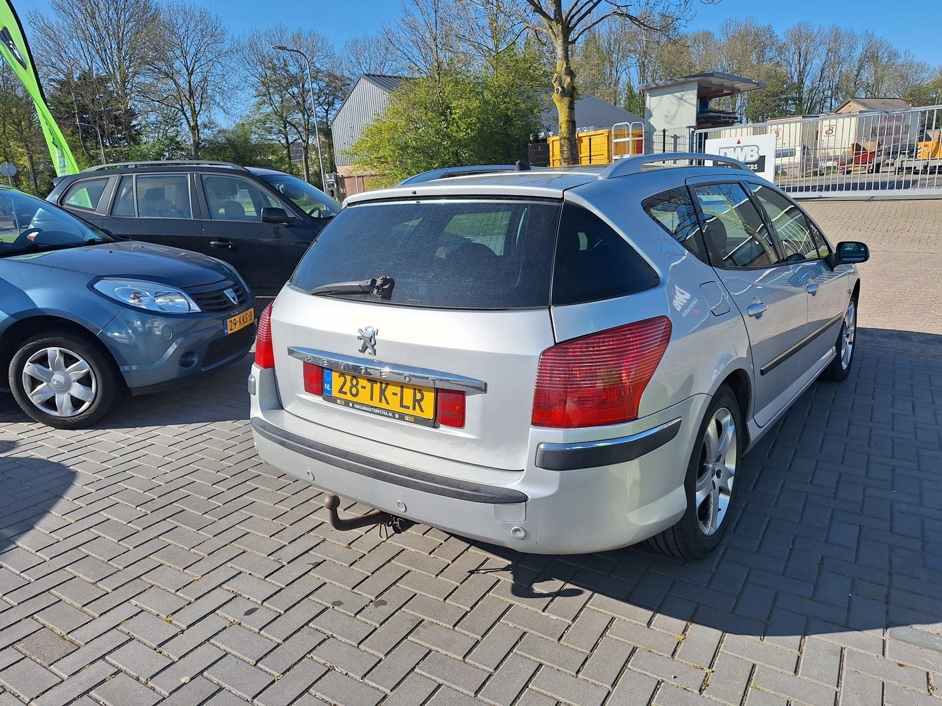 Peugeot 407 SW 2.0-16V XS / AUTOMAAT / APK t/m nov 2026 INRU, Auto's, Gebruikt, 1476 kg, Euro 4, Zilver of Grijs