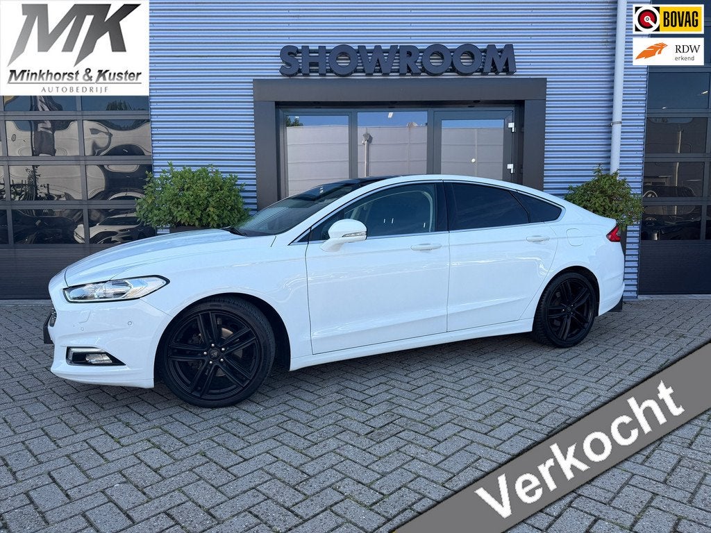 Ford Mondeo Wagon 1.5 Titanium AUTOMAAT|PANO|STOEL EN STUURV, Auto's, Ford, 4 cilinders, Mondeo, Wit, 165 pk